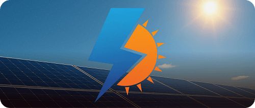 Solar panels with Rayza Energy logo